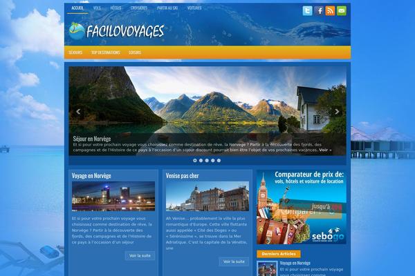 Vacations theme site design template sample