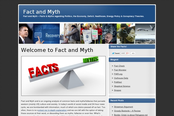 factandmyth.com site used zeeStyle