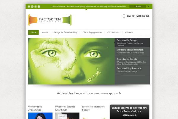 factor-ten.com.au site used Factortentheme