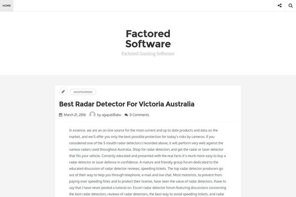factored-software.com site used Indie