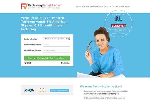 factoringvergelijken.nl site used Factoring