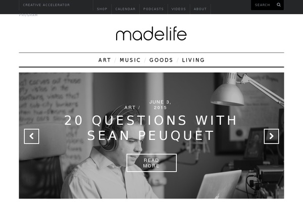 WordPress website example screenshot