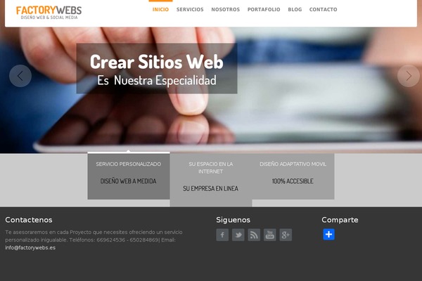 factorywebs.es site used Mobile