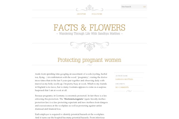 factsandflowers.com site used Typominima