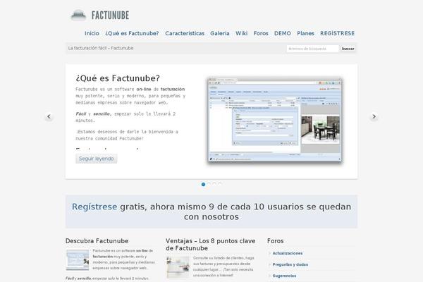 factu-nube.com site used Wp Responsive