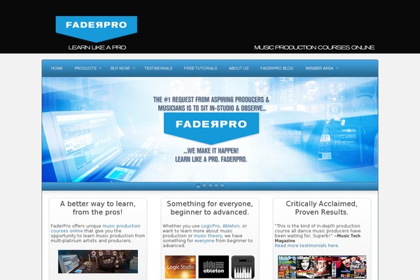 faderpro.com site used Complexity v2