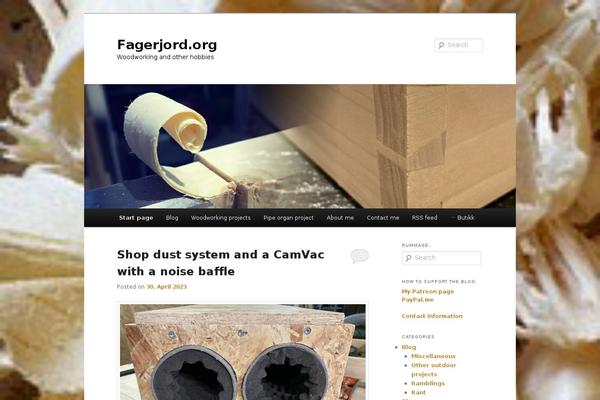 Twenty Eleven theme site design template sample