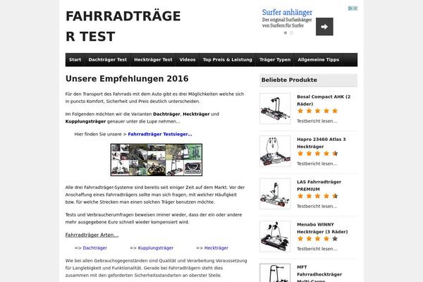 fahrradtraeger-test.de site used Webworker