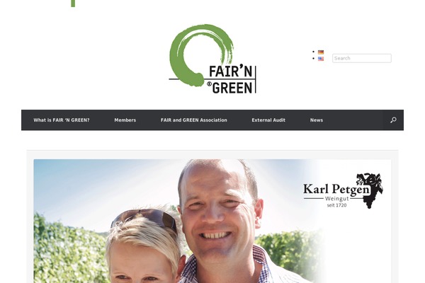 Vantage theme site design template sample