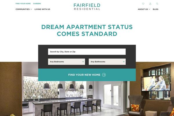 Fairfield theme site design template sample