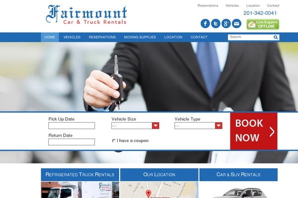 fairmounttruckrental.com site used Fairmount_v2