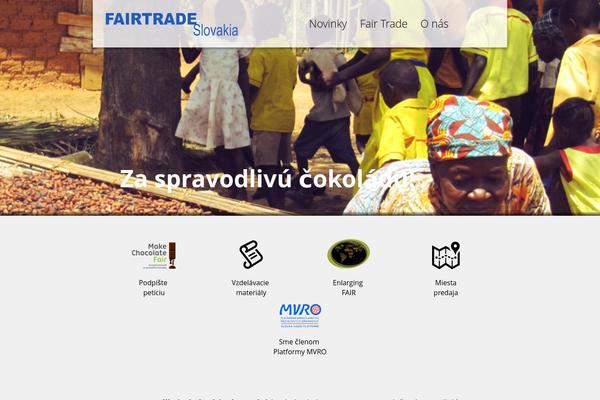fairtrade.sk site used Fairtrade