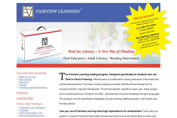 fairviewlearning.com site used Fairview