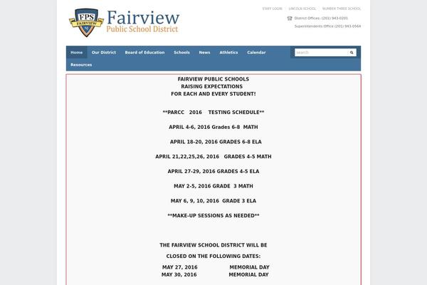 fairviewps.org site used Fairview