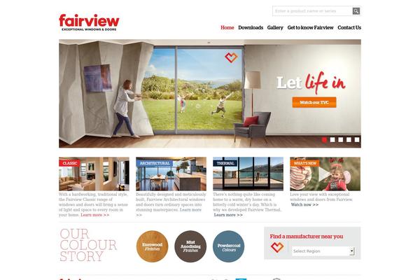 Fairview theme site design template sample