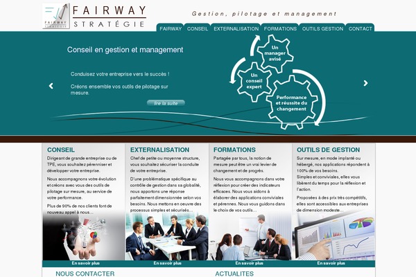 Fairway theme site design template sample