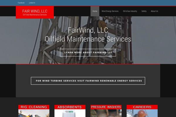 Fairwind theme site design template sample
