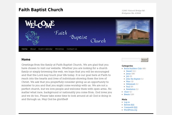WordPress website example screenshot
