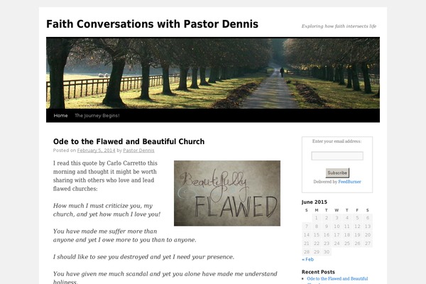 Twenty Ten theme site design template sample