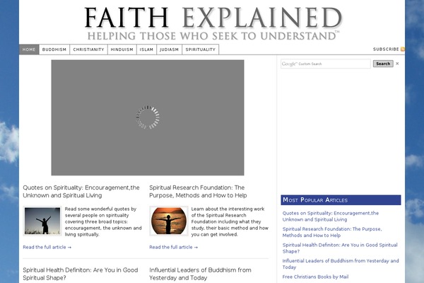 faithexplained.com site used Thesis_182