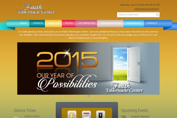 faithtabernaclecenter.org site used Faithcenter