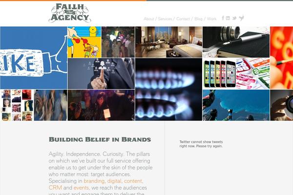 Faith theme site design template sample