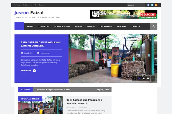 faizal.web.id site used Gonzo