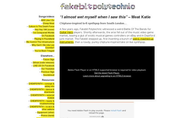 fakebitpolytechnic.com site used Lorem-ipsum
