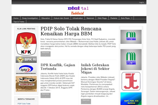 WordPress website example screenshot