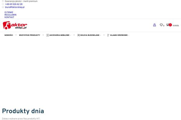 faktorsklep.pl site used Faktor-innowacje