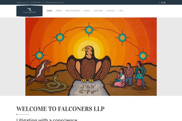 falconers.ca site used Lawyer-theme-child