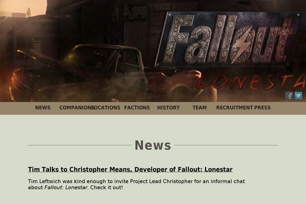 falloutmagnifico.com site used Lonestar