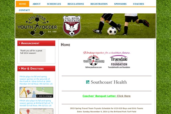 fallriveryouthsoccer.com site used Colorful