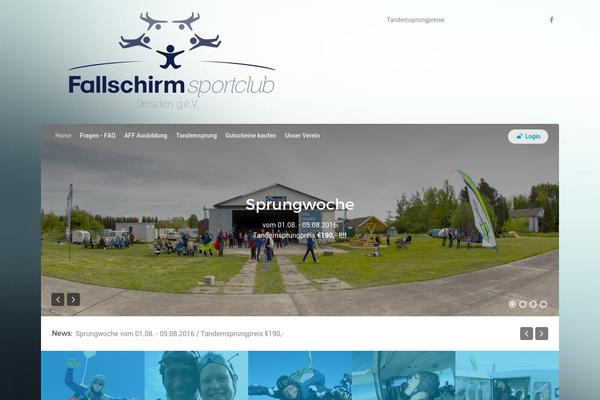 Vantage theme site design template sample