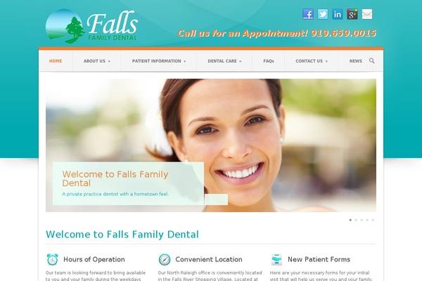 fallsfamilydentistry.com site used Falls-dentist