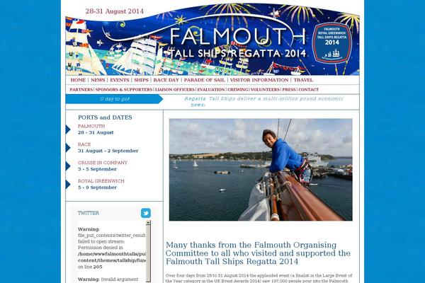 falmouthtallships.co.uk site used Almighty