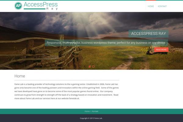 AccessPress Ray theme site design template sample