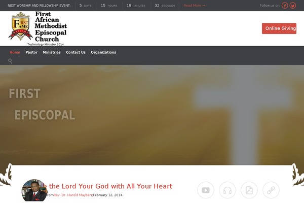 Church and Event theme site design template sample