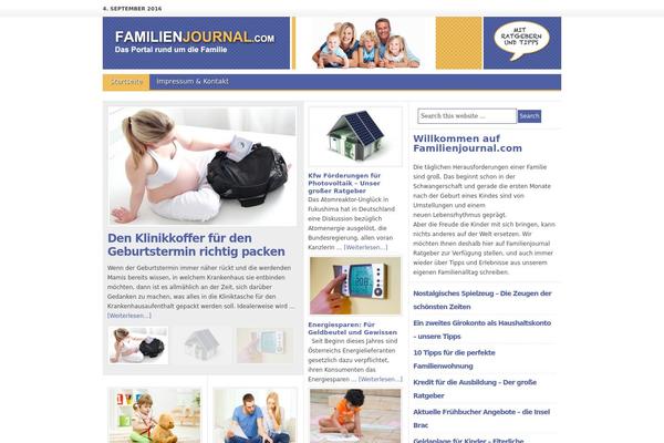 Generatepress_child theme site design template sample