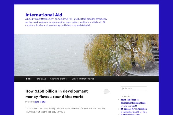 WordPress website example screenshot