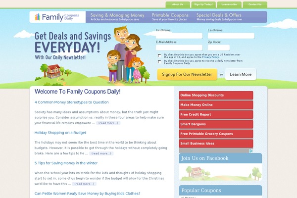 family-coupons-daily.com site used Fcd
