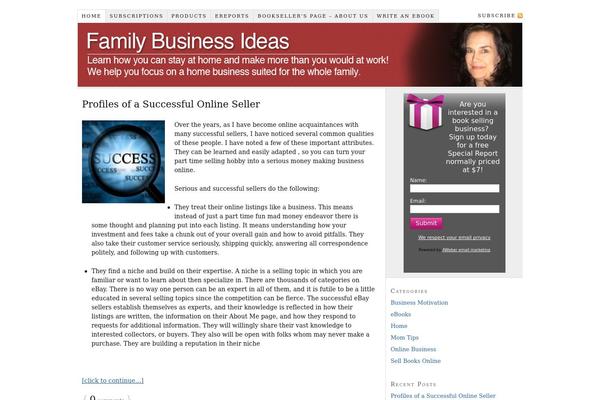 familybusinessideas.com site used Thesis 1.8.6