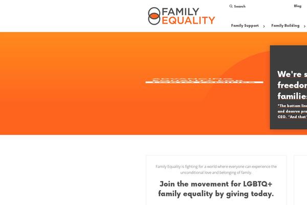 familyequality.org site used Fec-theme