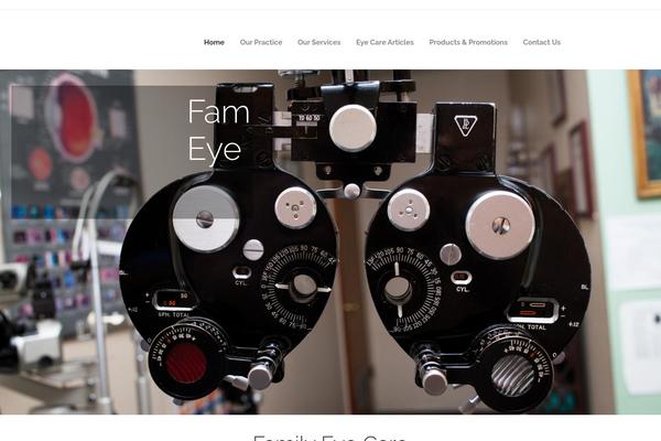 Optometry_child theme site design template sample