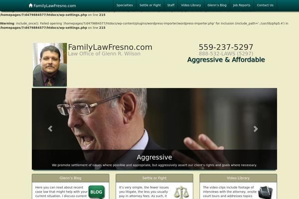 familylawfresno.com site used Glennwilson