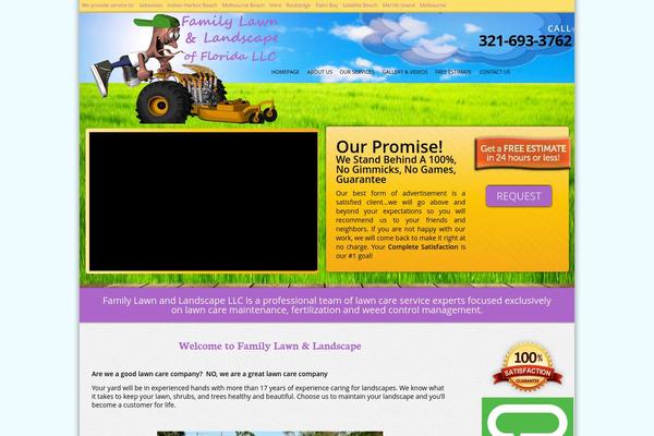 Family theme site design template sample