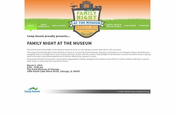 familynightatthemuseum.org site used Museum-theme