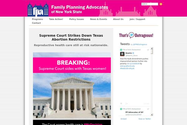 familyplanningadvocates.org site used Fpa