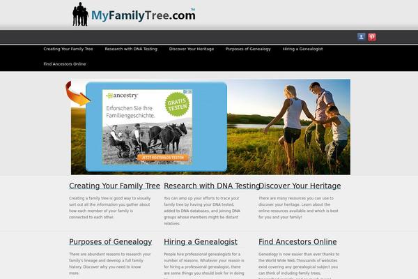 Family Tree theme site design template sample