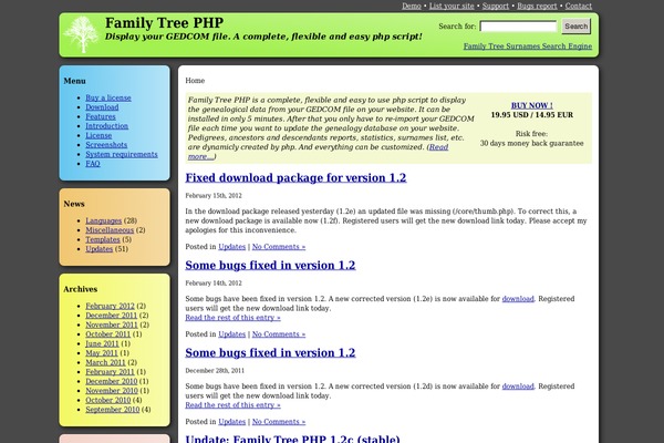 familytreephp.com site used Ftphp
